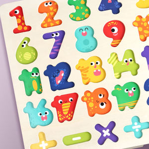 Gran oferta, aprendizaje educativo, letras, números, juguete, forma de alfabeto, rompecabezas de madera, juego a juego de madera, rompecabezas para niños, tablero de madera - Product Image 1