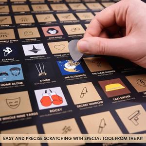 Póster Rasca y Gana de Películas, Fácil de Enmarcar, Lista de los Mejores Películas para Ver, Póster de Cine para Raspar, Desafío de Películas Imprescindibles - Product Image 2