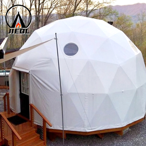 Carpa de cúpula de iglú redonda impermeable geodésica transparente personalizada tienda de material de PVC resistente a los rayos UV - Product Image 5