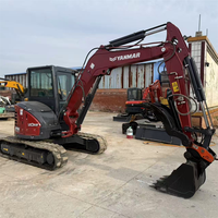 Excavatrice sur chenilles compacte d'occasion japonaise VIO55-6A, classe 5-6 tonnes, économique en carburant, équipement de construction fiable
