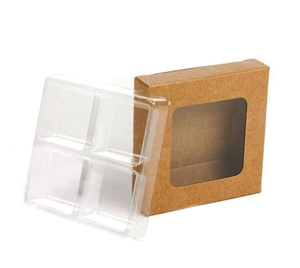 Scatole in Carta Kraft per Cera Profumata all'Ingrosso, Confezioni per Cioccolato di Grado Alimentare con Finestra - Product Image 4