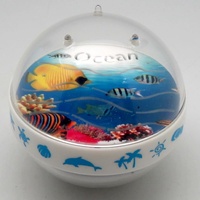 Cube de sable en acrylique cristallin, thème océan, respectueux de l'environnement, personnalisable, cadeau d'entreprise, souvenir, presse-papiers, sérigraphie 1