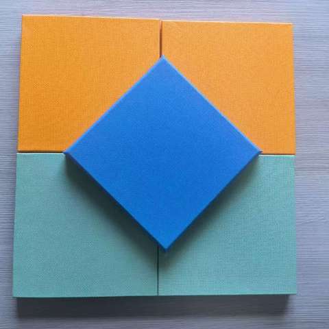 3D Polymer Fiberboard Acoustic Wall Panels 2440mm for Home Decor