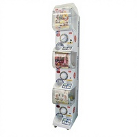 Distributeur de capsules de jouets Gacha commercial mini durable à monnayeur/billets, avec logo personnalisé, code Genki anglais, pour salles d'arcade