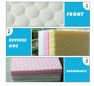 20 मैजिक स्पंज इरेज़र शीट का पैक कॉन्टेक्स पॉइंट डिजाइन मल्टी सतह क्लीनर बर्तन रसोई काउंटर सफाई कपड़े - Product Image 4