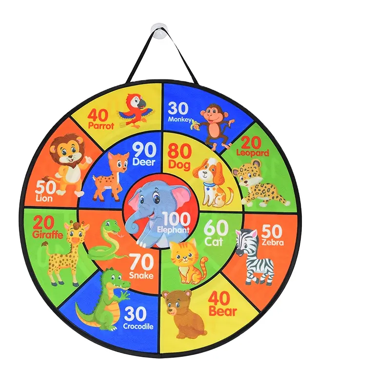I più popolari bambini bambini Cartoon Animal Sticky Ball Dart Board Target Sports Game Dart Board Toys