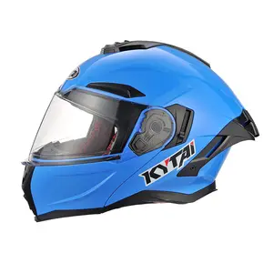 Motocicleta capacete rosto cheio corrida moto capacete com pára-sol