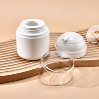 Pot cosmétique sans air avec logo personnalisé, nouveau design, pour crème, 30g 50g, blanc, pot à crème sous vide sans air