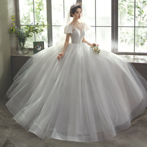 Speed sell through the new wedding garza Bud silk of tall waist harness abito in chiffon abito da sposa taglio pesce - Product Image 5