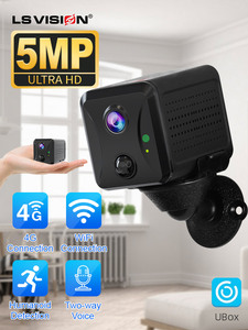 Mini caméra LS VISION Ubox à piles pour bébé, moniteur intérieur sans fil, vision nocturne, fonction de détection humaine à distance 4G - Product Image 4