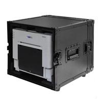 Boîte à outils de rangement imprimée personnalisée Flight Case DNP RX1 Imprimante Amplificateur Rack Case en alliage d'aluminium avec matériau EVA