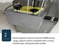Machine de scellage par induction à feuille d'aluminium refroidie à l'eau pour machines d'emballage de bouchons de bouteilles pour petites entreprises destinées à la fabrication de produits
