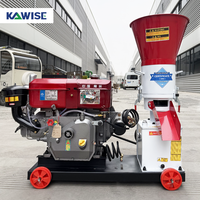 Machine à granulés d'aliments pour porcs à usage agricole avec moteur diesel et diamètre de granulés de 2,5 à 8 mm