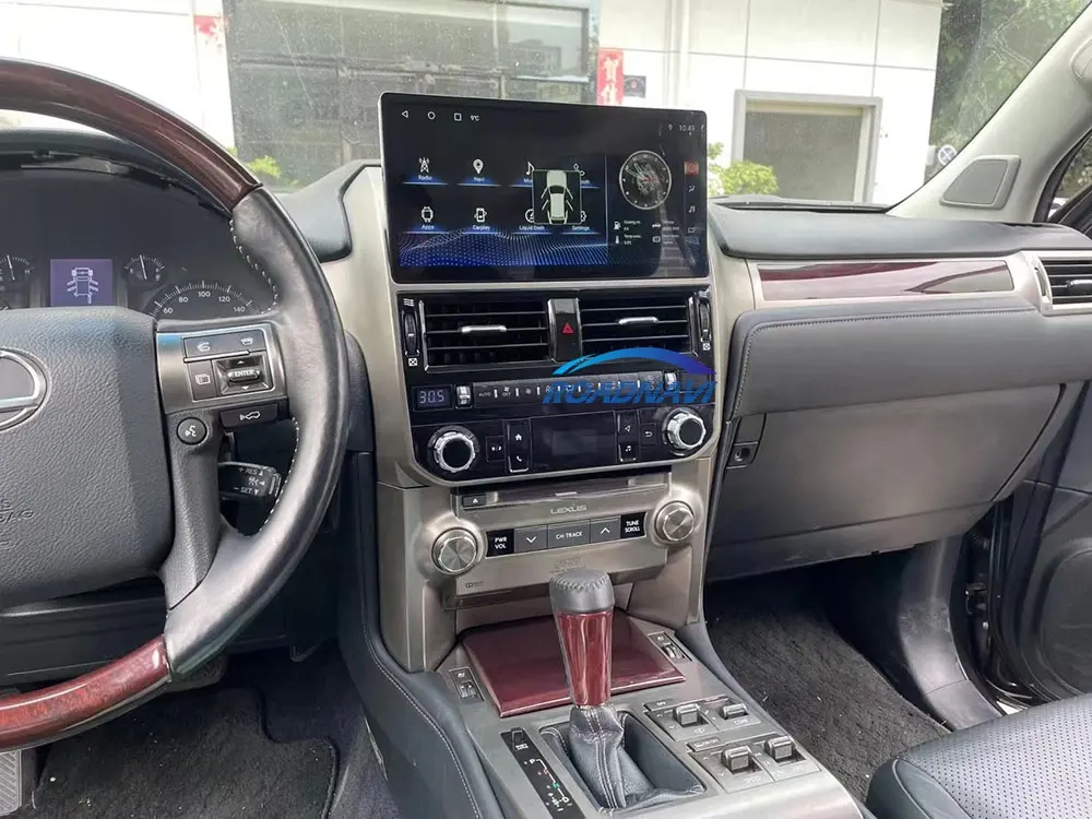 RoadNavi Android 13 Car Radio Wireless CarPlay Gps Navi for Lexus GX400 GX460 2010-2020 Update 2024