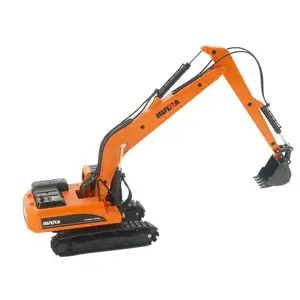 The hot selling Huina 1722 die cast 1:50 alloy long arm excavator model children's toy model car engineering car series