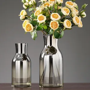 Заводская оптовая продажа стеклянных цветочных ваз для домашнего декора