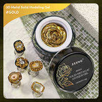JTING Gel Polish Model 3D Metal Terbaru 3 Warna Tanpa Lapisan Lengket Gel Model Kuku Bebas TPO/Hema Custom OEM ODM Gel UV