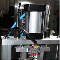 Machine de scellage thermique rotative semi-automatique électrique Hongyi HY1030 pour gobelets de jus alimentaires, emballage en feuille d'acier inoxydable 304, 50 mm