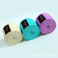 Bandages de boxe en nylon-coton personnalisables en stock pour la protection des mains