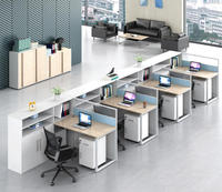 Ensemble bureau et chaise de bureau, poste de travail avec rangement pour le personnel de bureau