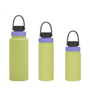 High-quality Appearance Stainless Steel Insulated Water <b>Bottle</b> with Wide-mouth Design and Latest Model Handle Cup Cap - Product Image 3