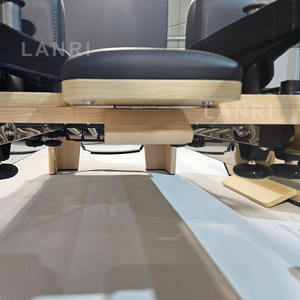 เครื่องปฏิรูปพิลาทิสแบบพรีเมี่ยมเตียงไม้เมเปิ้ลแบบพกพาทนทานสำหรับบ้านสตูดิโอฟิตเนสร่างกายพิลาทิส - Product Image 4