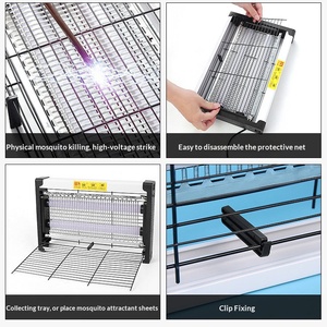 Lampe anti-moustiques électrique LED 20W, photocatalyse, silencieuse, anti-mouches, piège physique pour insectes, pour la lutte antiparasitaire - Product Image 4