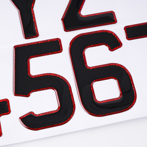 <span class=keywords><strong>Lettre</strong></span> de Gel de paillettes de ruban de Fiber de carbone noir 3D 3mm 5mm avec numéro de <span class=keywords><strong>plaque</strong></span> <span class=keywords><strong>d</strong></span>'<span class=keywords><strong>immatriculation</strong></span> coloré adhésif <span class=keywords><strong>plaque</strong></span> <span class=keywords><strong>d</strong></span>'<span class=keywords><strong>immatriculation</strong></span> <span class=keywords><strong>Europe</strong></span> - Product Image 3