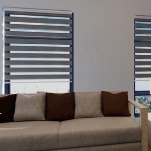 ม่านม้วนแบบซีบร้าไร้สาย ขนาดสั่งทำได้ สำหรับหน้าต่าง ม่านม้วนแบบซีบร้ากันแสงเต็มรูปแบบ แบบใช้มือ แบบอัตโนมัติ แบบไฟฟ้า - Product Image 3