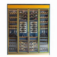 Meilleur armoire à vin thermostatée artisanale, écologique et moderne, avec plusieurs zones de température, refroidisseur à vin intelligent pour bar à domicile et villa