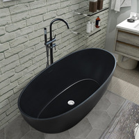 Noir coloré moderne intérieur pierre artificielle Surface solide pierre bain Spa fonctionnel acrylique bain à remous baignoires et bains à remous