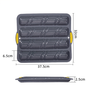 Stampo per Baguette in Silicone Grande con Telaio in Ferro, Antiaderente, Facile da Sformare, Teglia per Pane Francese - Product Image 5