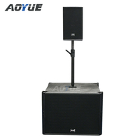 Haut-parleurs coaxiaux de point source 8 pouces 08X/KA18 et subwoofer 18 pouces – Système audio portable pour mosquées