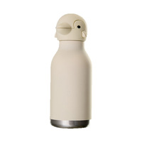 Tapa de Silicona de Grado Alimenticio con Forma de Cabeza de Animal, Tapa 3D de Dibujos Animados para Botellas de Agua de Acero Inoxidable, Resistente al Calor y Duradera