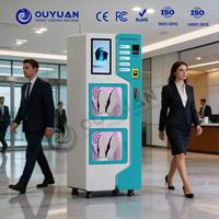 Machine de nettoyage de casques de moto avec désinfection UVC, écran tactile, capacité 1-10L, auto-service, atomisation et séchage double