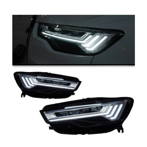 Faros Delanteros <span class=keywords><strong>A6</strong></span> Actualizados para <span class=keywords><strong>Audi</strong></span> <span class=keywords><strong>A6</strong></span> C7 2012-2018 a Estilo C8, Lámpara Delantera LED Modificada, DRL, Señal Dinámica, Luz Alta y Baja - Product Image 1