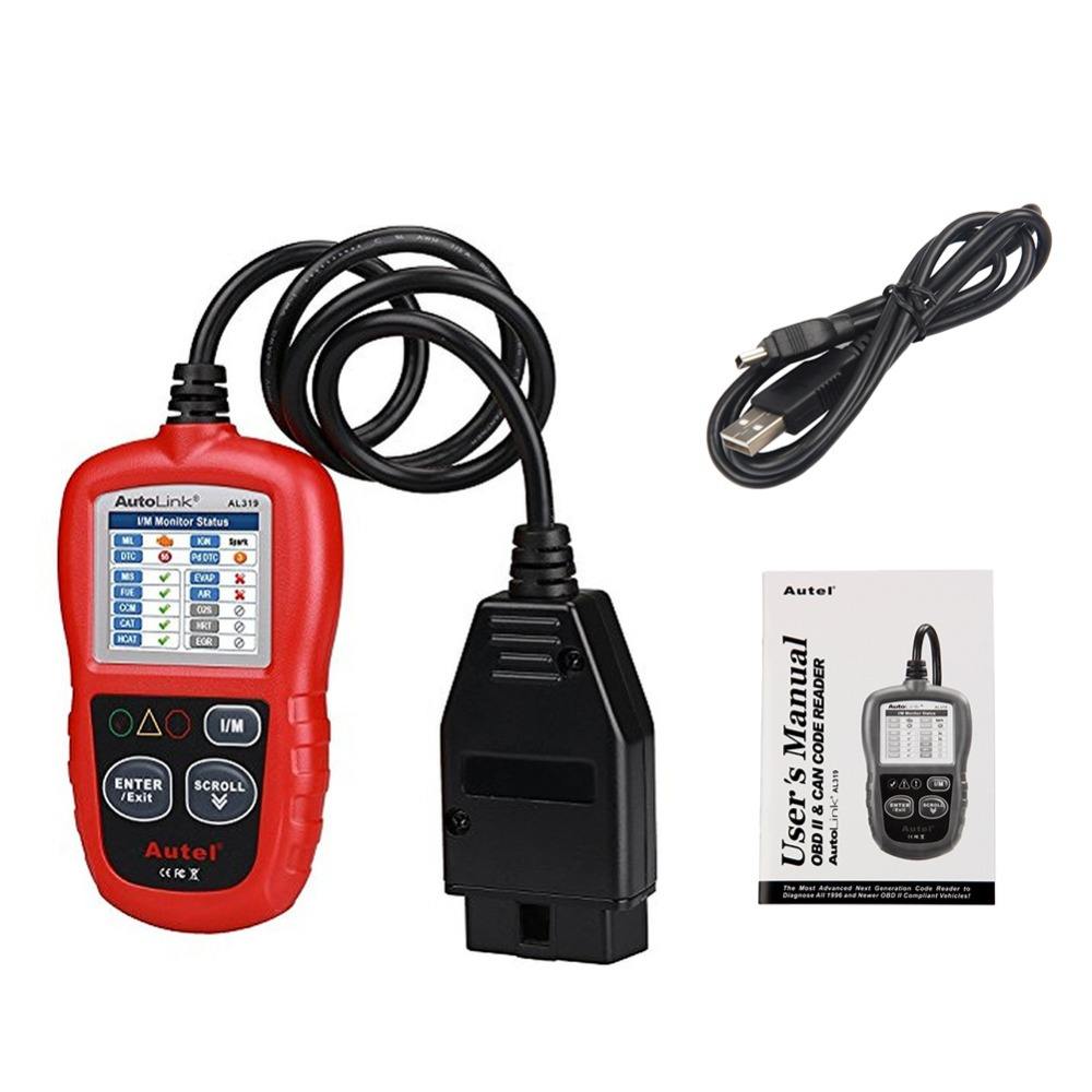 Autel AutoLink AL319 Scanner OBD2 - Lettore Codici Errore Auto Con Cancellazione DTC