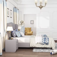 Moderne Usine Prix direct Mode Pas Cher Confortable Maison Hôtel Meubles Double Taille Doux Chambre Lit de rangement