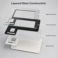 Panneau de verre trempé personnalisé à haute teneur en alumine, verre de protection, impression sur écran, fenêtre transparente, découpe CNC, contrôle d'accès, serrure intelligente, OEM