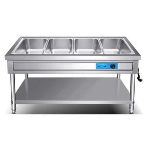 Meilleures ventes, directement de l'usine : Réchaud électrique sur pied à 4 compartiments isolés, <span class=keywords><strong>chauffe</strong></span>-rapide, 220V, pour buffet et présentation alimentaire - Product Image 1