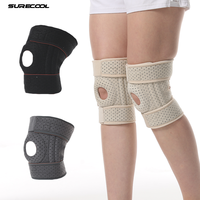 Genouillère en néoprène souple pour le basketball, protection du ménisque, course à pied, badminton, protection professionnelle