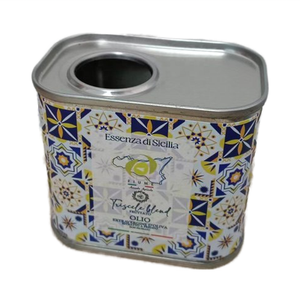 250ml 1L 2L 3L 5L hình chữ nhật dầu ô liu dầu óc chó vuông thực phẩm dầu thiếc lon tròn kim loại có thể cho dầu ô liu - Product Image 2