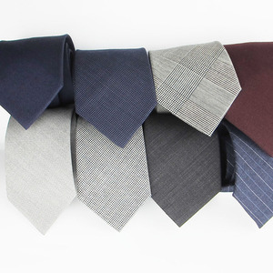 Cravates en laine pour hommes, style business décontracté, cravate en soie personnalisée, grand col, <span class=keywords><strong>ascot</strong></span>, luxe, premium, à carreaux, unie, à rayures, mariage, vintage, gravate, cravate - Product Image 1