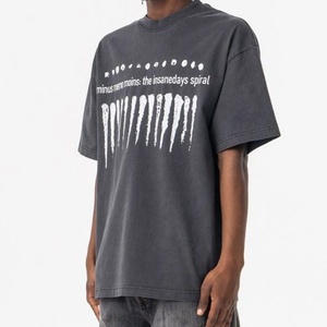 Camiseta de Manga Corta para Hombre, Personalizada, Extra Grande, Cortada, Estilo Vintage, de Algodón Transpirable, con Serigrafía - Product Image 5