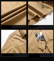 Chemise Tactique Décontractée Durable à Manches Longues en Spandex et Nylon pour Homme, Idéale pour la Randonnée, l'Escalade et la Chasse