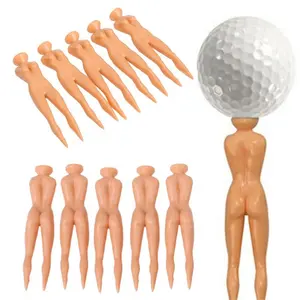 Come TRUE Custom Log Golf modello Sexy Naked Lady Nude Training Accessaries Golf Tees prezzo economico novità Plastic Golf Tee