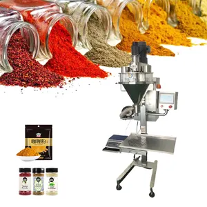 Semi Automatic Spice Milk Protein Powder Filling Machine Pepper Auger Filler