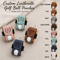 Pochette de golf en cuir PU personnalisable avec logo, vente en gros, porte-balles de golf professionnel, cadeau d'affaires, sac banane de golf