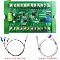 Module de capteur de température 8 canaux DC 8-30V PT100 RTD RS485 Modbus RTU, capteur de platine -40~500°C PTA8D08, mesure de tension
