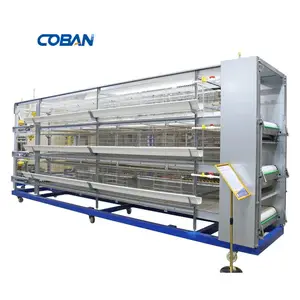 Chicken Farming Prefab House Complete Solutions Automatic Layer Broiler Poultry Cage System